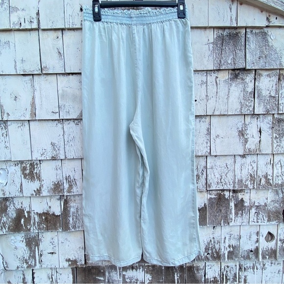 Ruby and Jenna Tencel Light Green/blue Trousers - Picture 3 of 6